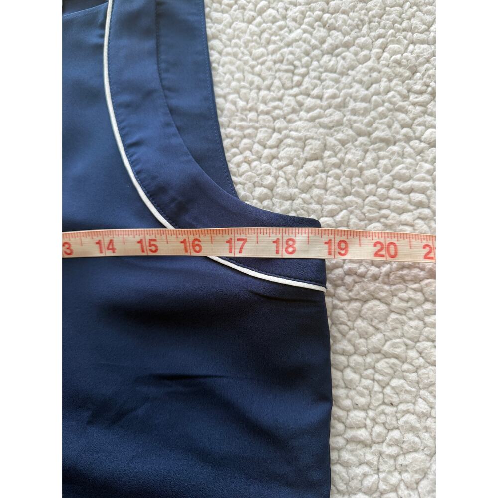 Banana Republic Navy White Trim Dressy Tank Medium - Picture 6 of 9
